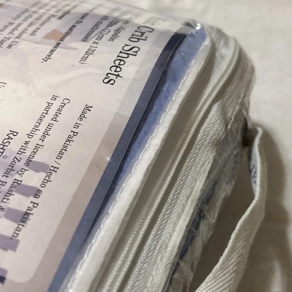 Carter's Classics Cotton Knit Crib Sheets Bears Blue Z18600H 2003‎ NEW